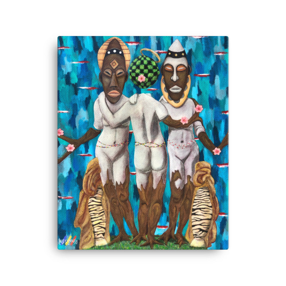 African 3 Graces Canvas Print